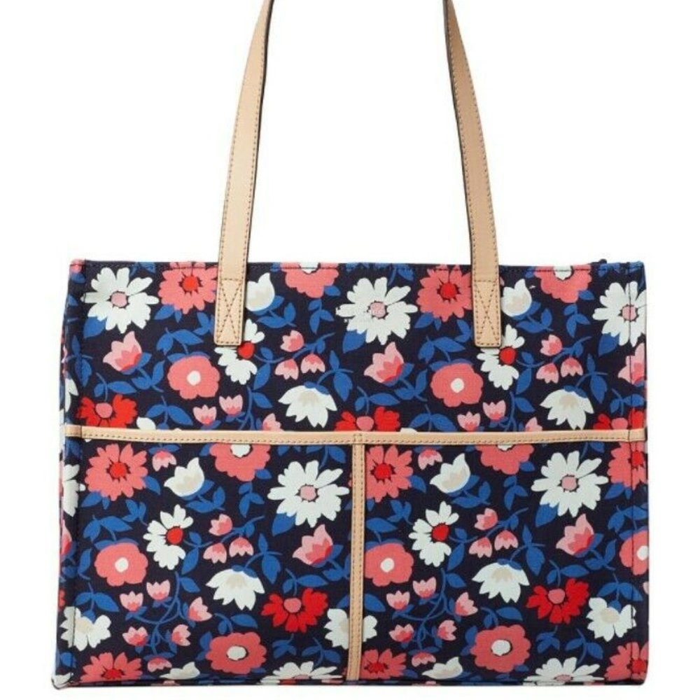 Kate Spade New York: Large Navy Floral Washington Square